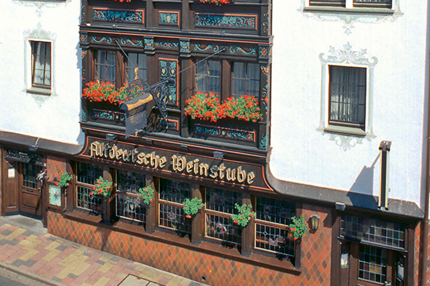 Hotel Altdeutsche Weinstube in Rüdesheim, Aussenansicht