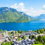 St. Gilgen, Blick auf den Ort und den Wolfgangsee