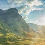 Schottland: Blick in die schottischen Highlands, Glen Coe