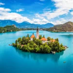 Bleder See mit Wallfahrtskirche