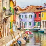 Farbige Häuser in Burano