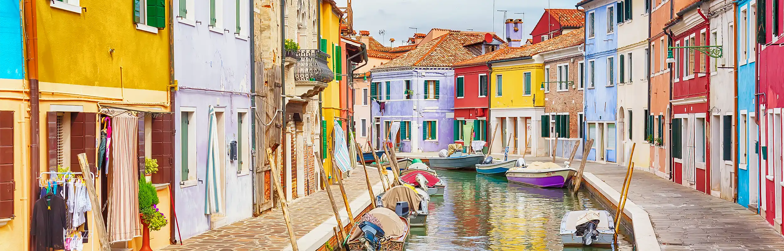 Farbige Häuser in Burano