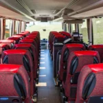 Sitzreihen von hinten