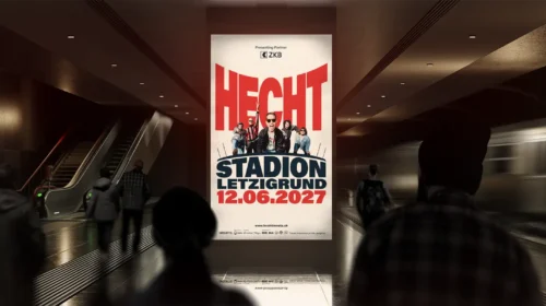 Hecht Konzert, Letzigrund, Plakat